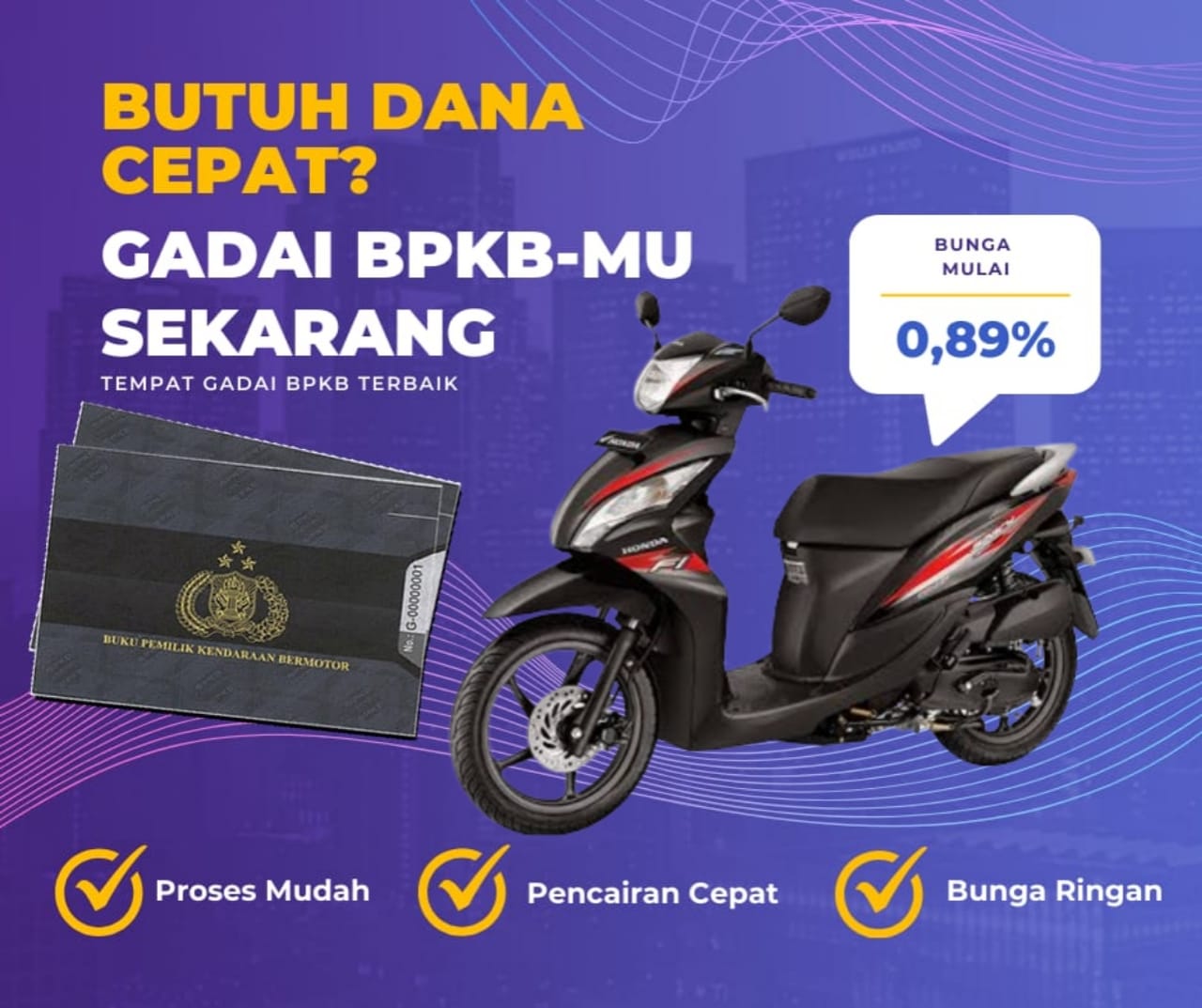Kredit Jaminan Bpkb Motor Honda Spacy Lbp Dapat Dana Berapa? Seperti Ini Simulasinya
